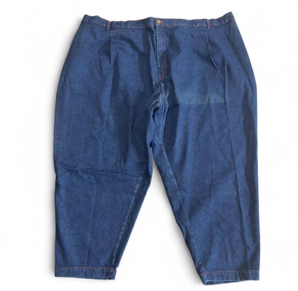 Big Bud Press Denim Trousers Size 6XL Blue Cotton Pants